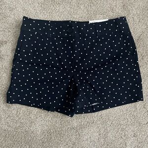 LOFT Navy Blue Polka Dot Women's Shorts